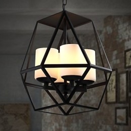 Top level Americange Vintage schwarz Eisen Lampe Moderne Kronleuchter Kronleuchter 4 lichter