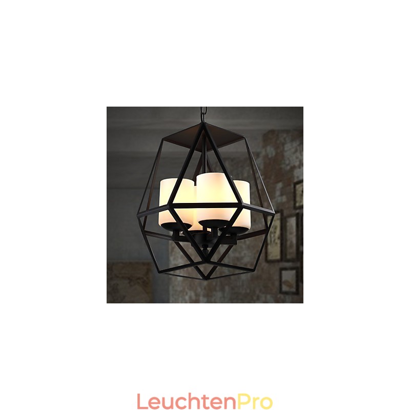 Top level Americange Vintage schwarz Eisen Lampe Moderne Kronleuchter Kronleuchter 4 lichter