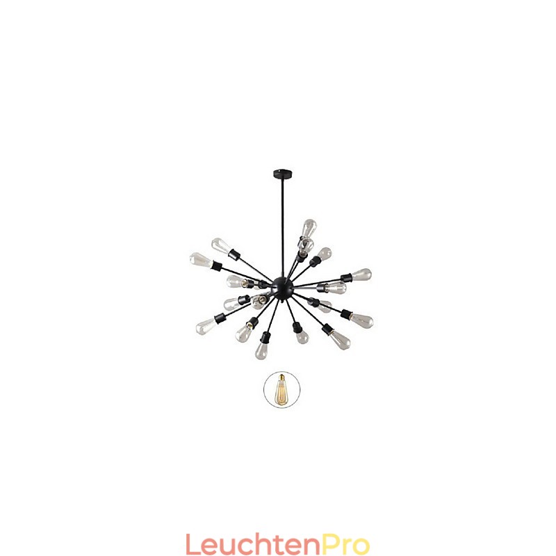 Moderne Pendelleuchte mit 20 Lichtern und radialer Funktion