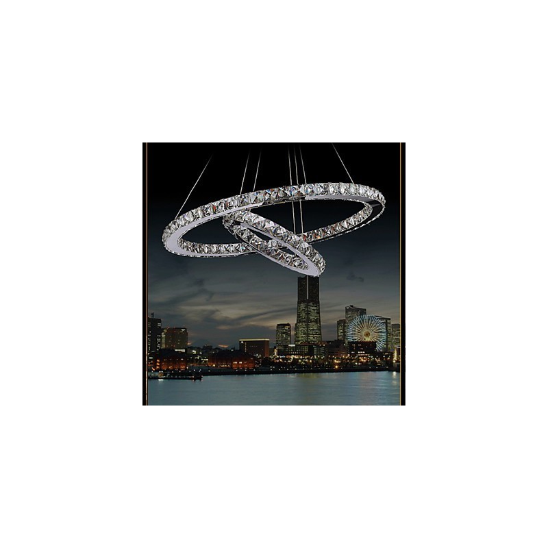 Hotel Pendelleuchte Kristall Kronleuchter Beleuchtung Deckenleuchten Leuchten mit warmem und kaltem Weiß