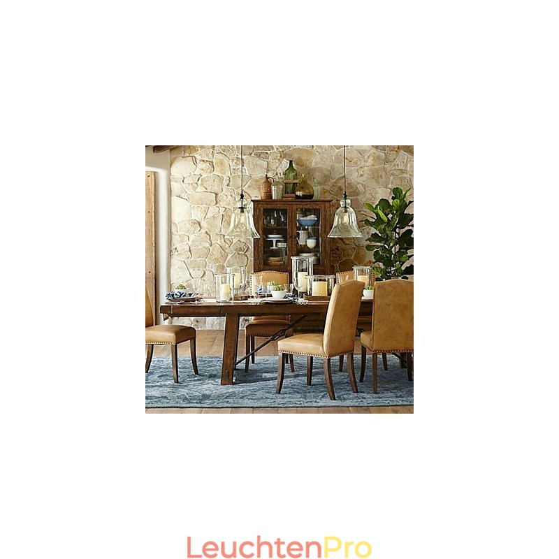 Pendelleuchte im Mini-Stil mit Malerei aus Glas