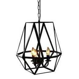 Pendelleuchte aus bemaltem Metall im Landhausstil im Mini-Stil