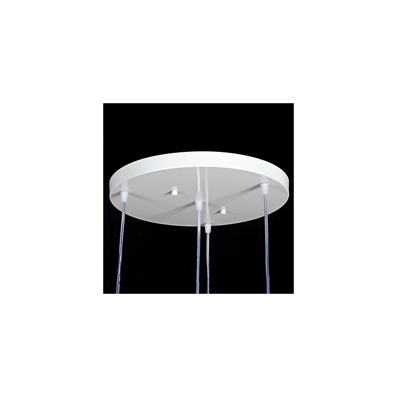 Weiß Anhänger Vier Lichter Muster Glas Schatten Hand Vergoldet Europäischen Retro