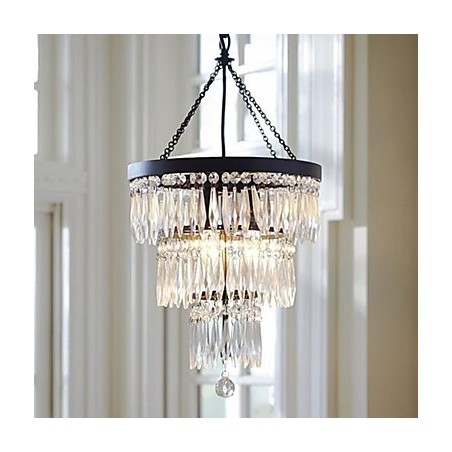 Pendelleuchte 3-flammig Modern Elegant Metall Kristall Malerei Pendelleuchte 3-flammig Modern Elegant Metall Kristall Malerei