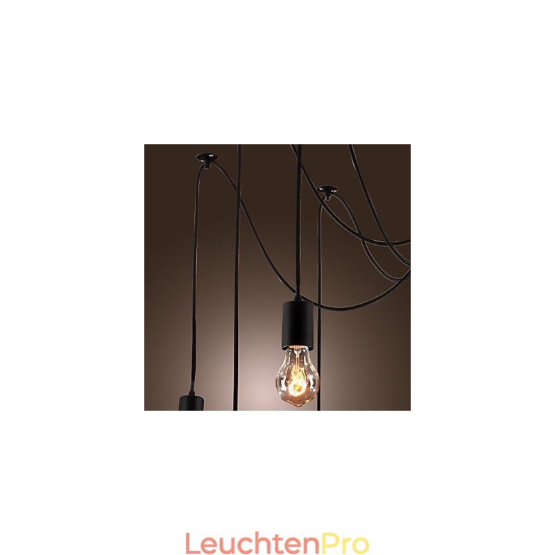 Kronleuchter Vintage Design Glühbirnen inklusive Wohnzimmer 10 Lichter Pendelleuchte