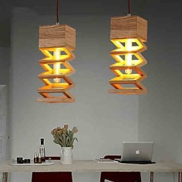 Pendelleuchten Country Holz Bambus