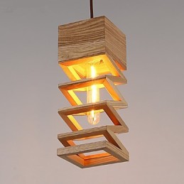 Pendelleuchten Country Holz Bambus