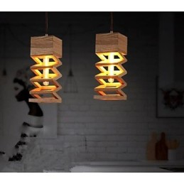 Pendelleuchten Country Holz Bambus