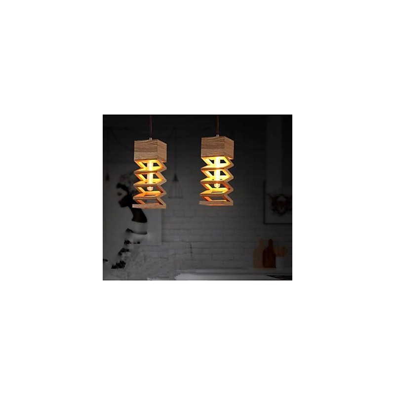 Pendelleuchten Country Holz Bambus