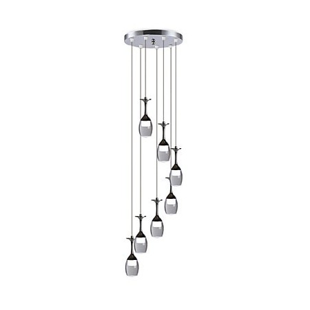 Moderne Pendelleuchte 7 Lichter Integrierte Glühbirnen enthalten Treppenlicht Moderne Pendelleuchte 7 Lichter Integrierte Glühbirnen enthalten Treppenlicht