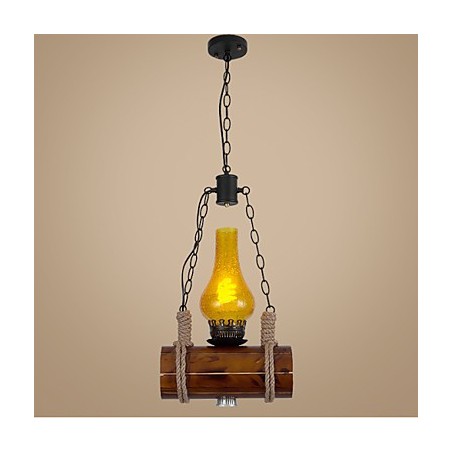 Bar der Retro Massivholz Einzelkopf Pendelleuchte Bar der Retro Massivholz Einzelkopf Pendelleuchte