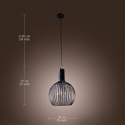 Moderne zeitgenössische Laterne Kristall Mini Stil galvanisierte Pendelleuchte
