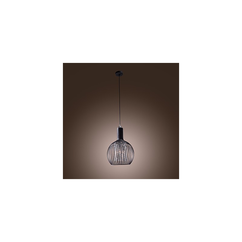 Moderne zeitgenössische Laterne Kristall Mini Stil galvanisierte Pendelleuchte