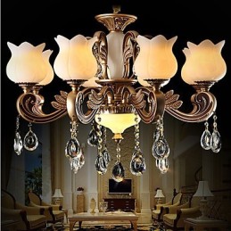 Europäische Kristall-Pendelleuchte und luxuriöse Lampe