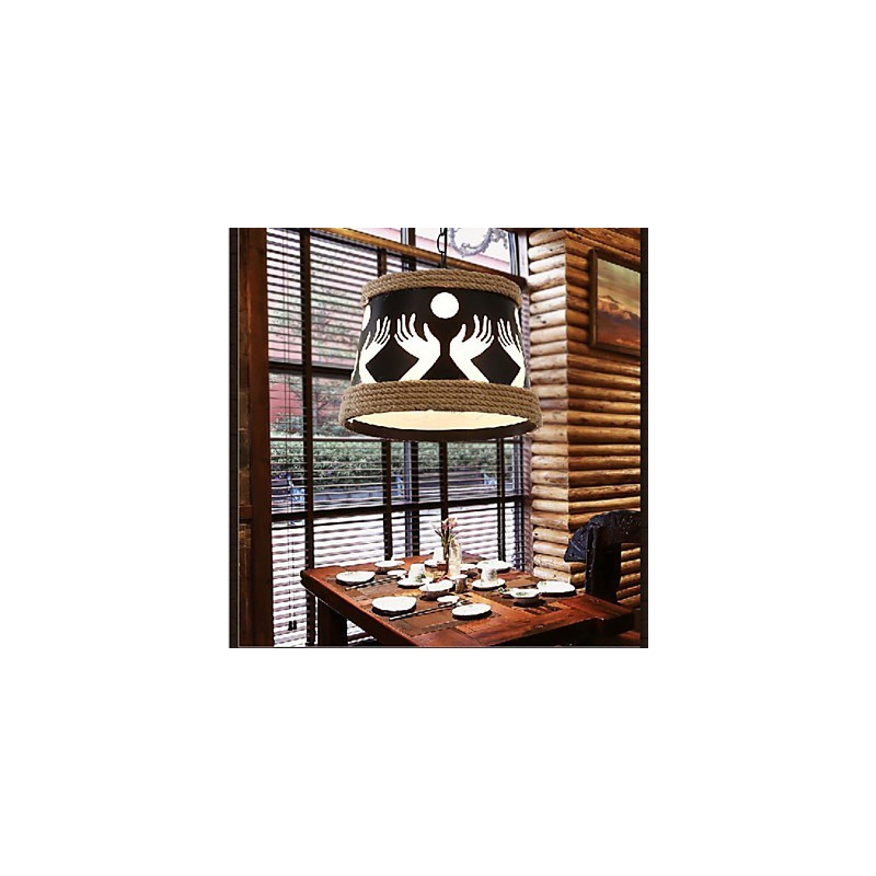 Hanf American Retro Cafe Einfacher Pastoral Kronleuchter