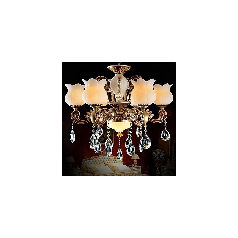 Europäische Kristall-Pendelleuchte und luxuriöse Lampe