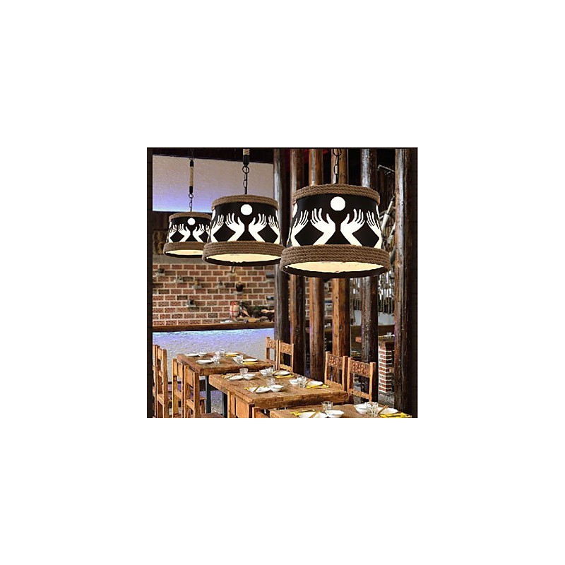 Hanf American Retro Cafe Einfacher Pastoral Kronleuchter