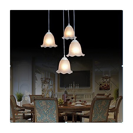 Pendelleuchte Vier Lichter Weiß Europäisch Retro Klassisch Pendelleuchte Vier Lichter Weiß Europäisch Retro Klassisch