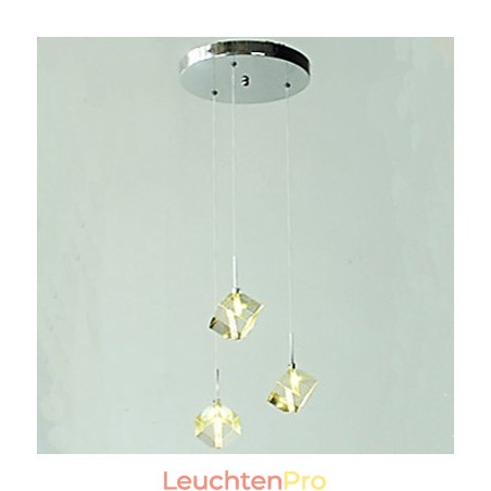 Mode Kristall Lampe Drei Kopf Kristall Anhänger Mode Kristall Lampe Drei Kopf Kristall Anhänger
