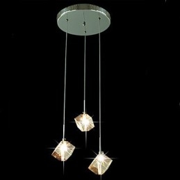 Mode Kristall Lampe Drei Kopf Kristall Anhänger