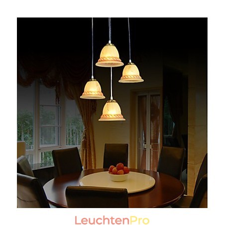 Pendelleuchte Vier Lichter Bronze Europäische Retro Klassisch Pendelleuchte Vier Lichter Bronze Europäische Retro Klassisch