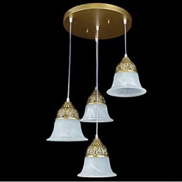 Traditionelle klassische rustikale Lodge Retro-Pendelleuchte aus Bronzemetall