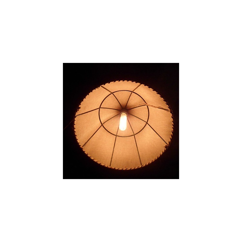 Pendelleuchte im nordamerikanischen Retro-Stil mit 1 Licht und Stoffschirm