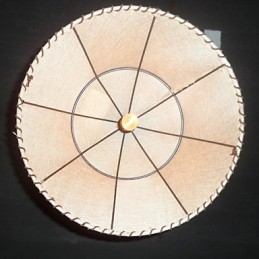 Pendelleuchte im nordamerikanischen Retro-Stil mit 1 Licht und Stoffschirm