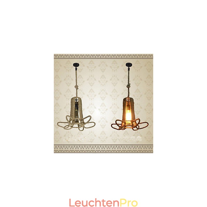 Nordamerikanischer ländlicher Industriehanf-Retro-Kronleuchter aus Schmiedeeisen