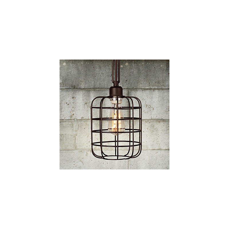 Pendelleuchte aus Metall im Mini-Retro-Stil mit Malerei