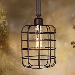 Pendelleuchte aus Metall im Mini-Retro-Stil mit Malerei