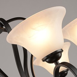 3 Lichter Retro Kronleuchter Country Metall