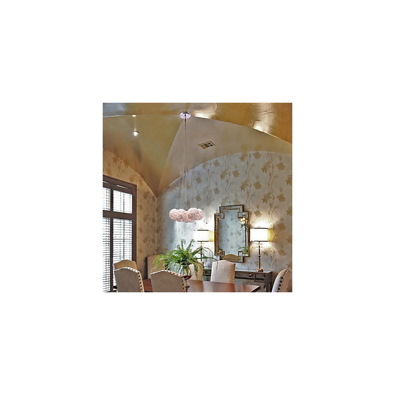 Moderne Pendelleuchte aus Aluminium mit 7 Lichtern