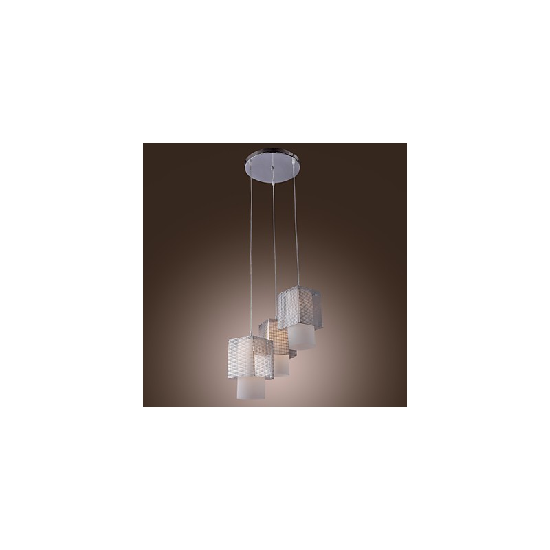 Moderne, zeitgenössische Pendelleuchte im Mini-Stil mit galvanisierter Beschichtung