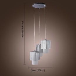 Moderne, zeitgenössische Pendelleuchte im Mini-Stil mit galvanisierter Beschichtung