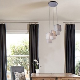 Moderne, zeitgenössische Pendelleuchte im Mini-Stil mit galvanisierter Beschichtung