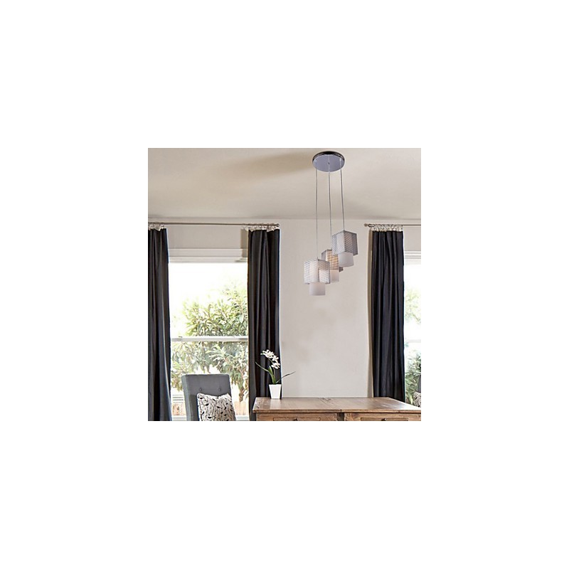Moderne, zeitgenössische Pendelleuchte im Mini-Stil mit galvanisierter Beschichtung