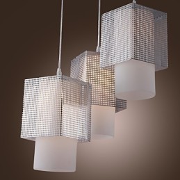 Moderne, zeitgenössische Pendelleuchte im Mini-Stil mit galvanisierter Beschichtung