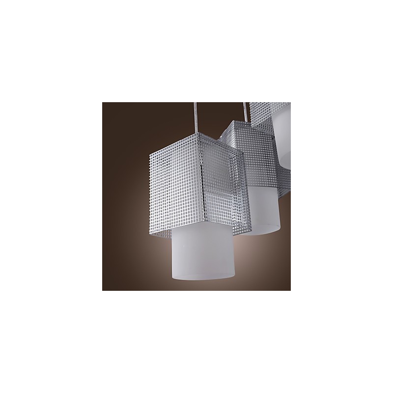 Moderne, zeitgenössische Pendelleuchte im Mini-Stil mit galvanisierter Beschichtung