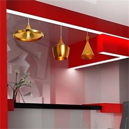 Americange Gold 3-Kopf-Aluminium-Tischanhänger