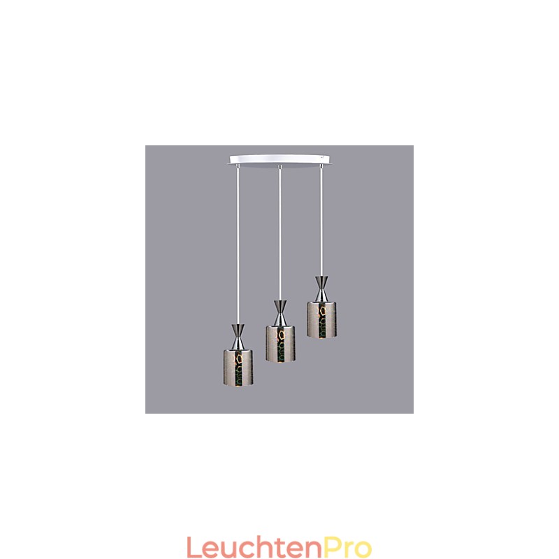 Traumhafte Lasergravur-Lampe mit verchromter Oberfläche