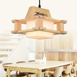 Massivholzlampe