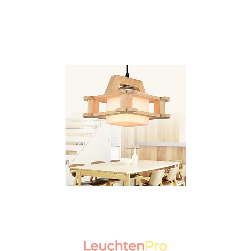 Massivholzlampe