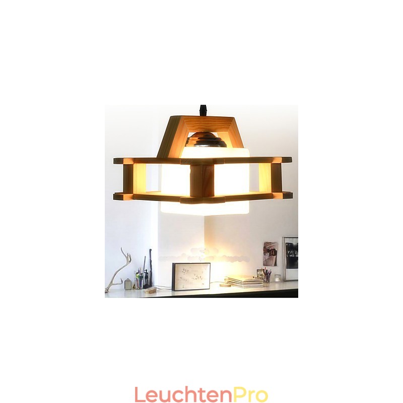 Massivholzlampe