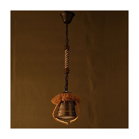 American Country Retro Hanf Keramik Lampe American Country Retro Hanf Keramik Lampe