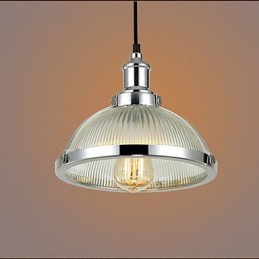 Amerikanische Retro-Glas-Lampenschirm-kleine Pendelleuchte