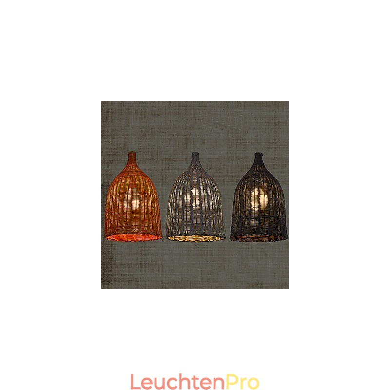 Rattan Kronleuchter Kronleuchter Kronleuchter Kreative Retro Rattan lampe