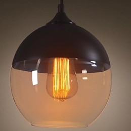WestMenLights Moderne Vintage-Deckenpendelleuchte aus Glas, 200 mm Durchmesser