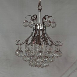 Moderne zeitgenössische Kristall Mini Stil Galvanisierte Kronleuchter Pendelleuchte