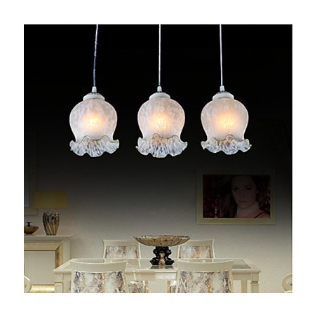 Pendelleuchte Weiß Drei Lichter Europäische Retro Klassisch Pendelleuchte Weiß Drei Lichter Europäische Retro Klassisch